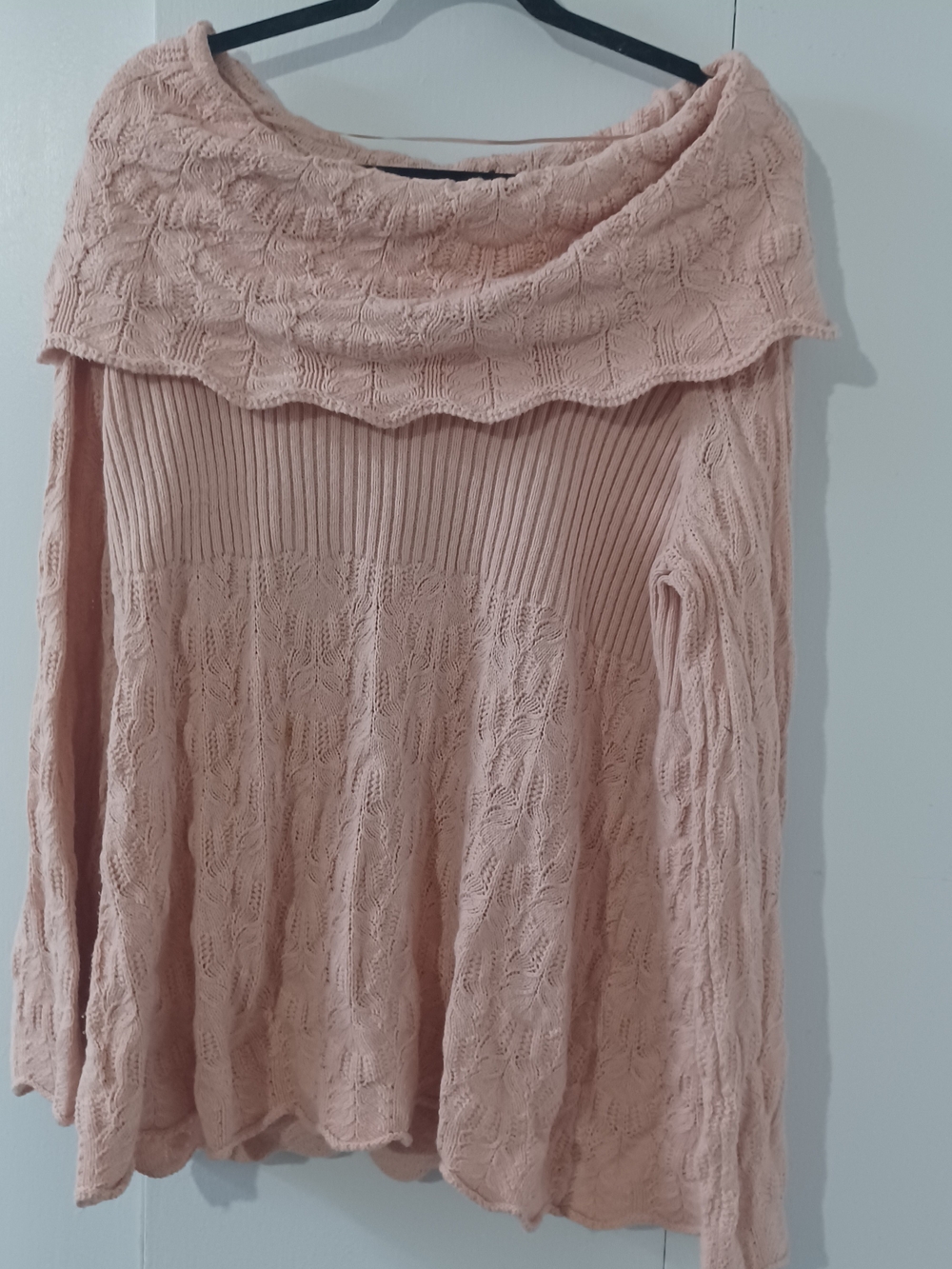 Style & Co. Cowl Neck Sweater in Pink Size 2X Like New